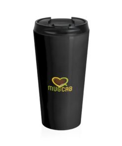 Black Stainless Steel Travel Mug