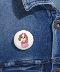 Cute Baby Dog Pin Buttons - Image 4