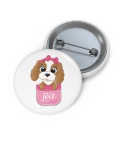 Cute Baby Dog Pin Buttons - Image 3
