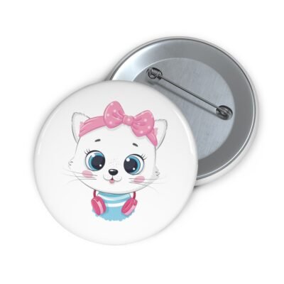 Cute Kitten Pin Buttons